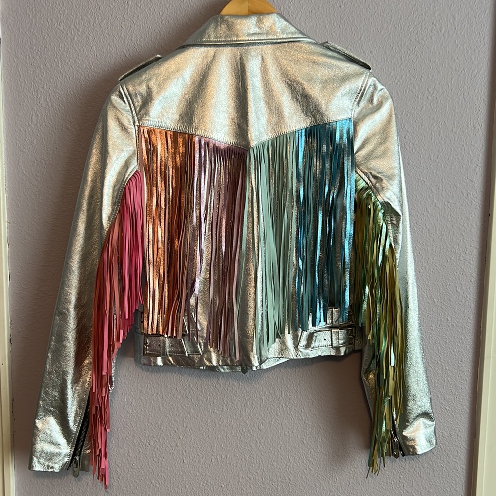 Mighty Company Fringed Leather Jacket
